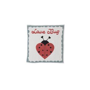 Barefoot Dreams® CozyChic® Love Bug Receiving Blanket, Cream Multi, 30"x30"
