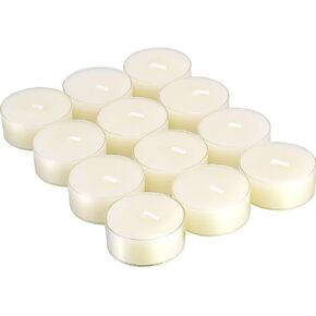 Natural Yellow Beeswax Tealight Candles - 12pcs - Organic Candle Natural Scent Smokeless Clean Burning
