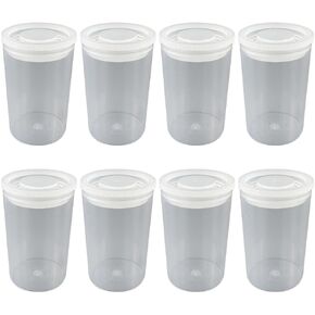 GSHLLO 20 Pcs Small Film Canister Plastic Film Storage Containers Film Reel Case Empty Film Cans Camera Film Tube Mini Sewing Storage Case Fish Hook Accessories Cases with Lids Clear
