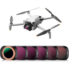Mini 4 Pro ND/PL Filters Set, 6 Pack - (CPL, ND8/PL, ND16/PL, ND32/PL, ND64/PL, ND256/PL) Neutral Density Filter Compatible with DJI Mini 4 Pro Drone