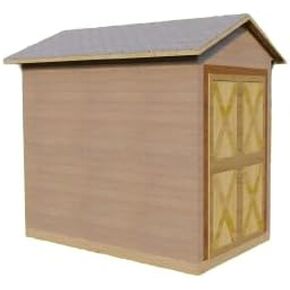 Comprehensive 6’x8’ Shed DIY Woodworking Building Plans - Step by Step Instructions with Shopping List & Elevations