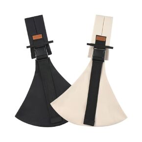 Toddler Carrier, 2025 New Baby Sling Carrier, Hands-Free Baby Carrier Sling, Lightweight, Portable, Ergonomic-Designed, Travel-Friendly, Secure & Safe Baby Carrier(Black+Beige)