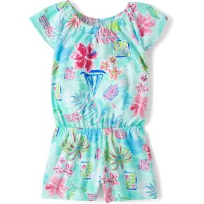 The Children's Place baby-girls And Toddler Short Sleeve Flutter Shorts Romper