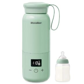 Portable Bottle Warmer for Travel, 10 Oz Baby Bottle Warmer with Adjustable Temp & Keep Warm for Formula, Breastmilk, Super Fast Charging & Cordless Milk Warmer, Rechargeable Water Warmer