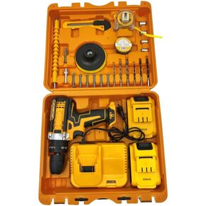 Drill Set, Electric Cordless Screwdriver Kit, Drill Combo with Battery and Charger