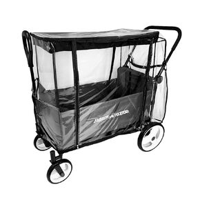 SASHA'S Rain Cover for All Radio Flyer Stroller Wagon Models – Clear, Maximum Coverage, (Stroller Wagon Not Included)