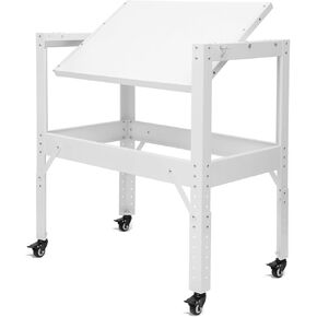 Upgraded 20"x29" Flip Top Tool Stand for Bolt Two 15"-21" High Machines, Flip Top Benchtop Machine Table with Casters for Easy Mobility, Tool Table Height is Adjustable from 30"-36", Capacity 300lbs