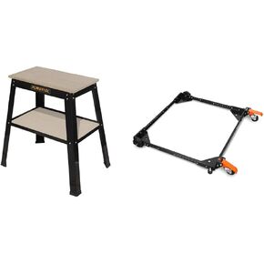 POWERTEC Universal Tool Stand Bundle with WEN Mobile Base for Woodworking Tools