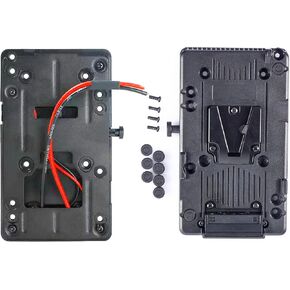 V Mount V Lock to Gold Mount Battery Adapter Adapter Converter DIY ، متوافق مع Steadicam ، مجموعات الكاميرا ، مجموعات SLR ، كاميرات البث ، مصابيح الفيديو LED ، الشاشات ، نقل الصور