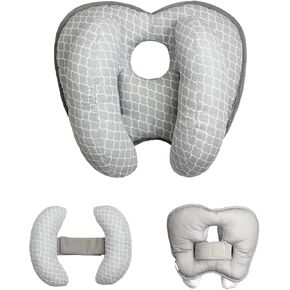 Upgrade 2 in 1 Baby Travel Pillow - Banana Shape Adjustable Baby Neck Head Support Car Seat Insert Pillow for Kids,Headrest Pillows for Cars, Gray