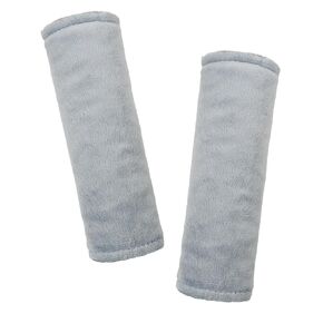 GFU Car Seat Strap Pads for Baby, Soft Shoulder Pads for Comfort, Reversible Seatbelt Covers for Kids, Perfect for Baby Car Seat, Stroller, Swing, High Chair, Size: 6.5 x 6.5 inch, Grey