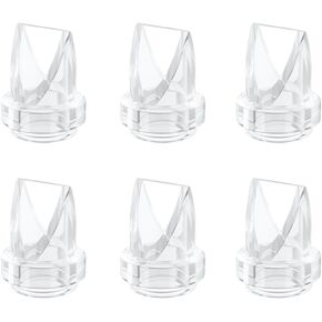 Two Full Sets Breast Pump Parts with 24mm Flange Compatible with Lansinoh Discreet Duo/NCVI/Nuliie/NICEGREEN Life/Zooawa S32 Breast Pump Replacement Parts,S32 Pump Parts,Extra Duckbill Valve&Diaphragm