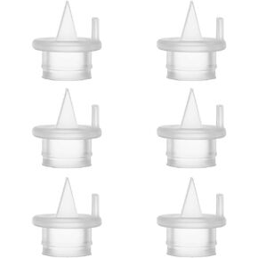 6pcs Duckbill Valves and 4pcs Silicone Diaphragm Compatible with Zomee Z1/Z2/BabyBuddha/NCVI 8782/8780/Motif Twist Breast Pump Replacement Pump Accessories