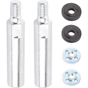 Angle Grinder Extension Rod, 3/8" (Metric M10) Thread Angle Grinder Extension Shaft Set for 100 Type Angle Grinder and Polisher - 2 Pcs