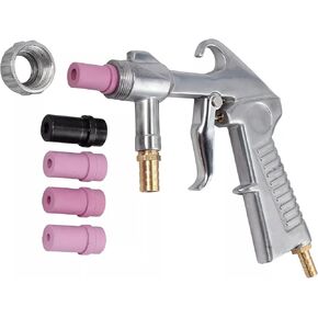 Sandblaster Air Kit Abrasive Sandblasting Gun Sand Blaster with 4 Ceramic Nozzle