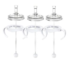 Sippy Cup Conversion Kit for Philips Avent Natural Baby Bottles, Soft Straw top and Weighted Sippy Cup Transition Kit with Handles for Kids, Pack of 3