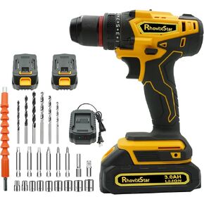 20V MAX Cordless Drill,Power Tool Combo Kit with Battery and Charger,23pcs Drill Bits,Variable Speed,for DIY/Wood/Wall/Metal/Home Repair