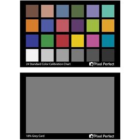 Professional Pixel Perfect Camera Color Correction Card - 18% Gray Balance for Photography & Video – Perfect for DSLR, Mirrorless & Cinematic Cameras, Pack of 2