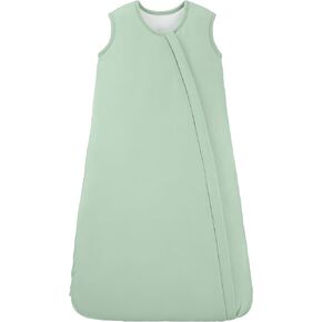 Yoofoss Rayon Made from Bamboo Baby Sleep Sack 13-19 Months TOG 1.0 Baby Wearable Blanket, Super Soft Infant Toddler Sleeping Sack 2-Way Zipper,Green