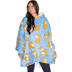 Home Bare Bare Blanket B -Cozy Hoodie - Soft Plush Sherpa - بطانية دافئة ودافئة - ذات أحجام بالغ والأطفال. in Kuwait