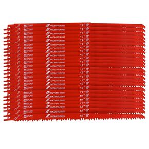 12-Inch Wood Pruning Reciprocating Saw Blade,10 Pack 5TPI 9-Inch Recip Saw Blades for Wood Cutting,Pruning Saw Blades for Branch,Trees, Logs, Pipes