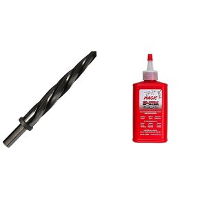 Drill America 5/8" Bridge/Construction Reamer with 1/2" Shank, DWR Series & Forney 20857 Tap Magic Industrial Pro Cutting Fluid, 4 oz