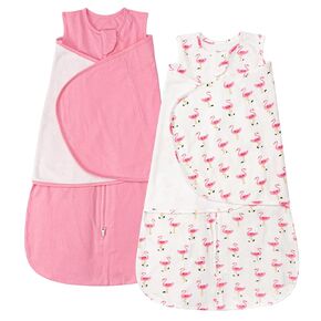 ZIGJOY Sleep Sack Swaddle 0.5 TOG Baby Wearable Blanket 100% Cotton Baby Swaddle Blanket for Newborns 0-6 Months for Boy Girl, Blue&Space