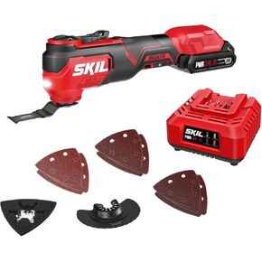 SKIL PWRCORE 20V Brushless Oscillating Multi-Tool Kit Including 2.0Ah Battery and Charger-OS5920B-10