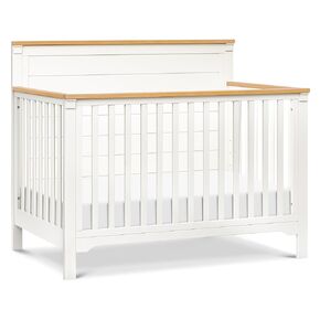 DaVinci Shea 4-in-1 Convertible Crib in Cove Blue and Honey, GREENGUARD Gold Certified