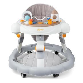 Walker for Baby Boy 7-15 Months, Baby Walkers for Girls Infant Walkers for Babies, Foldable Toddler Walker with Wheels and 8 Adjustable Heights, Baby Activity Center