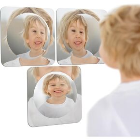 Special Supplies Sensory Bubble Wall Mirror - Interactive Acrylic Mirrors for Wall Decoration and Sensory Toys for Kids Classroom or Home - Room Decor -Visual, Tactile Stimulation - (Pack of 3)