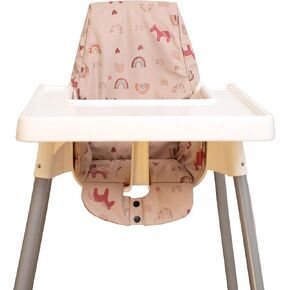 High Chair Pad, for Baby High Chair Cushion for IKEA Antilop Soft and Comfortable Seat Cover Replacement Easy to Clean, DJ Pink