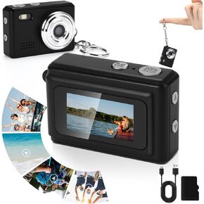 Mini Digital Camera Keychain 1080p صورة فيديو صغيرة محمولة 100 دقيقة مسجل كاميرا الفيديو Micro Camcorder لتسجيل دراسة السفر (أسود)