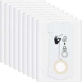 9-Pack 204308 CT Mini/Midi -2/5 Filter Bags for Festool, Compatible With CT Mini and CT MIDI from Yom 2019 onwards