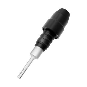 SDS-Plus to SDS-Max Adapter, 8-1/4 Inches Long Alloy Steel Adapter for Rotary Hammers, SDS-Plus Shank, Black