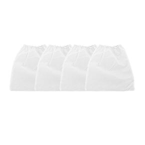 4 Pieces White Non-Woven Nail Art Dust Suction Collector Nail Suction Dust Collector Pouches Replacement Bag for Nail Art Equipment