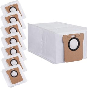 8 Pack Dust Bag for Dreametech L10s Ultra / L10s Plus / L10 Ultra / L20 Ultra Robot Vacuum Self-Emptying Base, 3L Large Capacity Auto-Seal Replacement Bag Accessories Set