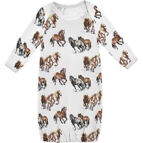 Baby Boy Girl Sleepsuit Cotton Sleeper Gown Newborn Pajamas Nightgowns Infant Clothes