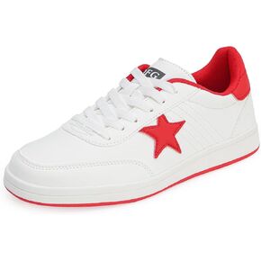 Women's Fashion Star Sneaker Lace Up Low Top Comfortable Cushioned Walking Shoes Casual Lightweight Breathable Tennis Shoes