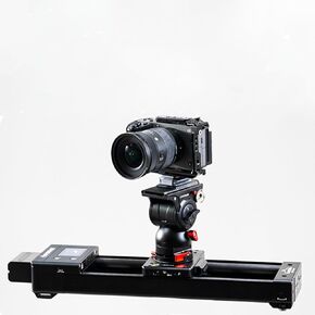 IFOOTAGE Motorized Camera Slider 26"/66CM with K5S Fluid Head, New Shark Nano with 360-Degree Rotary Axis,Compatible with DJI stabilizers Five-axis Coordinated Shooting