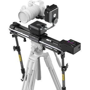 Zeapon Micro4 E700 & PONS PT Heads Double Distance Motorized Camera Slider, High-Speed Low Noise Motor 10-26Lbs Payload, 33''/77cm, LCD Screen, App Control, Smooth Damping Design