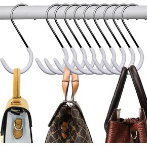 20 Pack S Hooks for Hanging,S Shaped Hooks with 2 Protective Covers,Bathroom Hook,Kitchen Hooks,Closet Rod S Hanger Hooks for Purse,Clothes,Jeans,Plants,Pots,Pans,Cups,Towels
