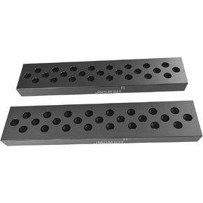 H-Frame Arbor 1"X3"X14" Set,Steel Shop Press Bed Plates Parallels, Press Plates Parallels Arbor Set