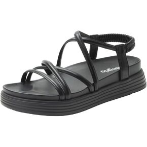 Alegria Women Audie Water Friendly Elastic Heel Strap Sandal Platform