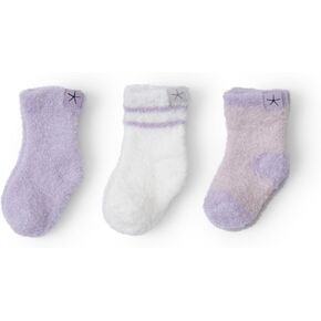 Barefoot Dreams Unisex Baby CozyChic Lite Infant 3-Pack Sock Set