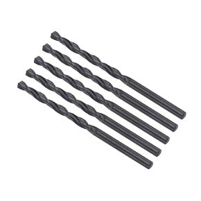 6542 High Speed Steel Twist Drill Bits, 3.9mm Diameter 73mm Length, Black Oxide Straight Twist Jobber Drill Bit - (Applications: for Metal Woodwork Plastic Aluminum), 5-Pieces