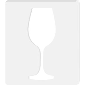 Wine Glass Router Templates, Acrylic Router Inlay Template for Woodworking, 5mm Thick Decorative Template Router Jig Woodworking Craft Tracing Stencils Guide Tool