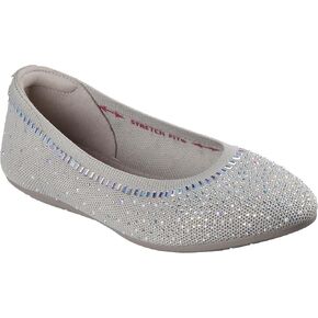 Skechers Modern Comfort Women's Women's Cleo 2.0-Mesmerizing Nights Ballet Flat, Taupe, 5