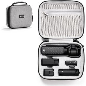Hard Carrying Case for DJI Osmo Pocket 3 Creator Combo & Accessories, Portable Protective Storage Bag for Travel Vlogging Cameras (Oxford Grey)