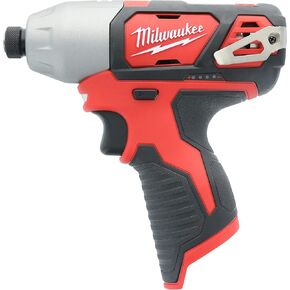 Milwaukee 2462-20 M12 1/4 Inch Hex Shank 12 Volt Lithium Ion Cordless 2,500 RPM 1,000 Inch Pounds Impact Driver w/ LED Light and Fuel Gauge (Battery Not Included, Power Tool Only) (Renewed)